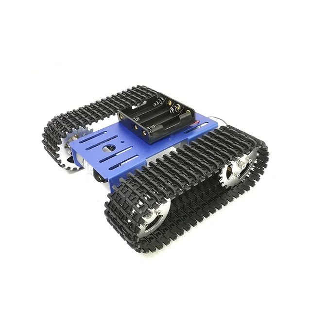 Smart Robot Tank Chassis Tracked Car Platform T101 with Dual DC 12V