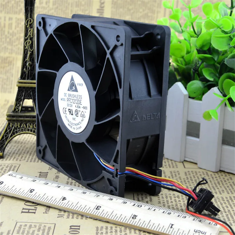 Вентилятор водяного охлаждения для компьютера Delta PFC1212DE 12038 12 В 3 а см|fan 24v|fan discountfans