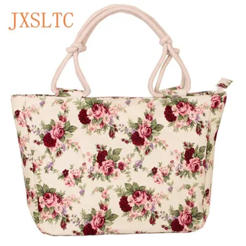 

2018 Fashion Folding Women Big Size Handbag Tote Ladies Casual Flower Printing Canvas Graffiti Shoulder Bag Beach Bolsa Feminina