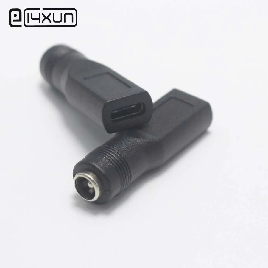 1pcs 5.5 x 2.1 mm Female jack to Type C 3.1 USB Female jack DC Power