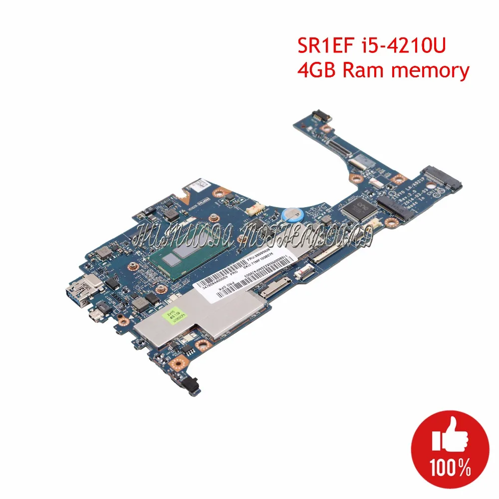 

NOKOTION ZIVY0 LA-A921P laptop motherboard for lenovo yoga 2 13 13.3" SR1EF i5-4210U 1.6GHz 4GB ram memory Main board full works
