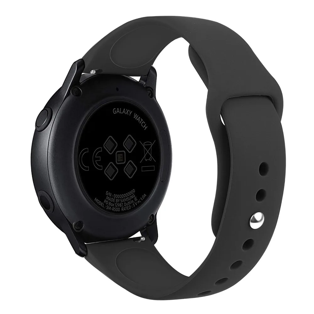 20 мм силиконовый ремешок для Samsung Galaxy Watch активный браслет Gear S2 аксессуары
