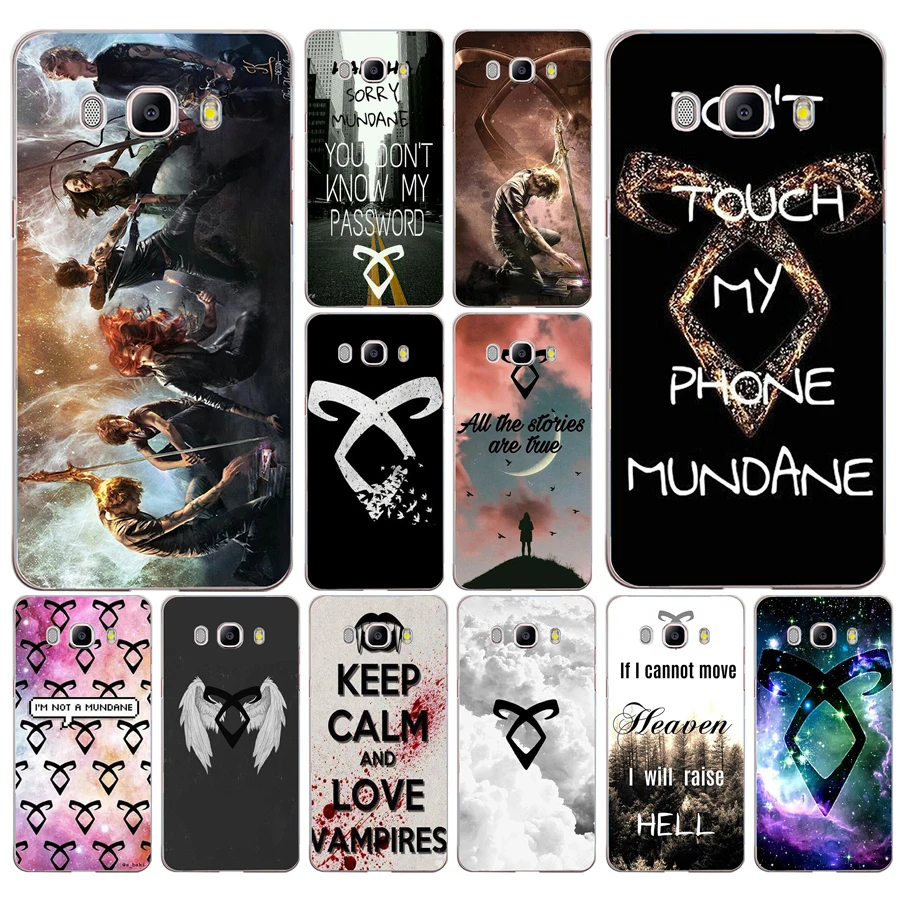 

216DD shadowhunters Transparent Case Cover for Samsung Note 3 4 8 for Galaxy a3 a5 2017 j3 j5 j7 2015 2016 2017