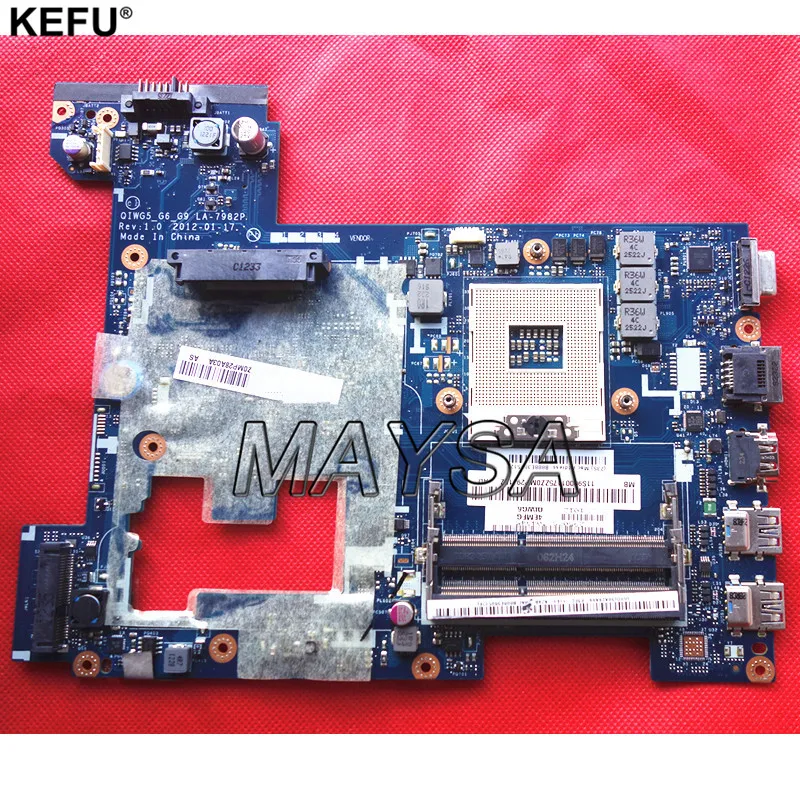 Laptop font b motherboard b font for Lenovo G580 P580 QIWG5 G6 G9 LA 7982P 15
