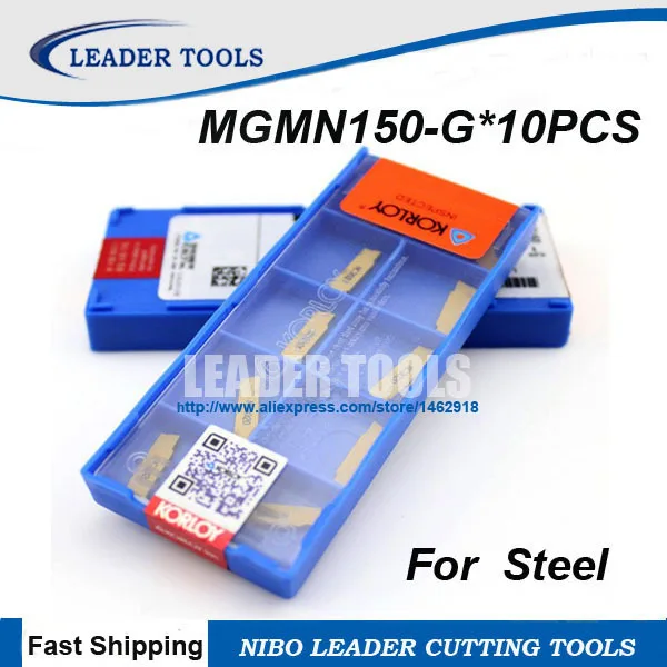 10pcs MGMN150-G NC3020 1.5mm Cutting and grooving cnc carbide turning insert