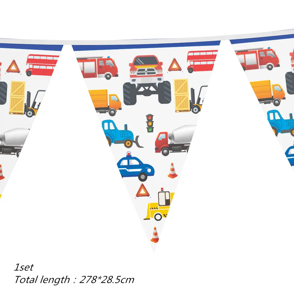 132*220 см Мультяшные автомобили скатерть строительная машина вечерние одноразовая скатерть для стола для детского дня рождения вечерние поставки 1 шт