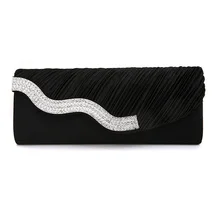 Diamant Dame Kupplung Abendessen Taschen Party Elgant Handy Frauen Handtasche Kette Umhängetaschen Satin Silber Kupplungen Abendtasche XA510B