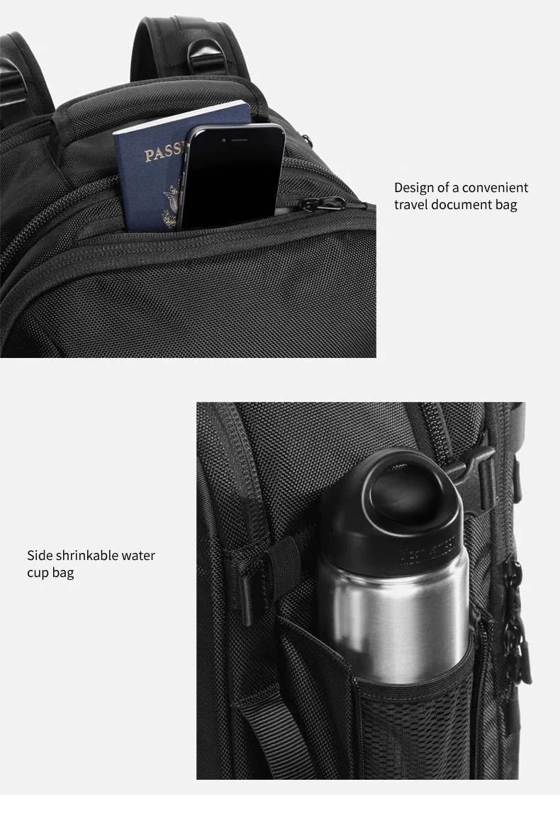 OZUKO, многофункциональный мужской рюкзак, дорожная сумка, мужской багажный рюкзак, USB, большая емкость, водонепроницаемый рюкзак для ноутбука, женский, Новинка