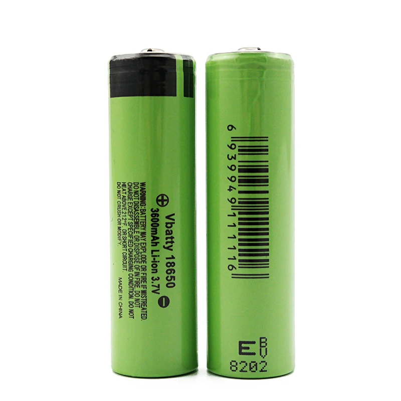 

Free shipping button top 18650 battery 18650 3600mah New Original Vbatty 18650 Rechargeable Li-ion battery for Flashlight(1pc)