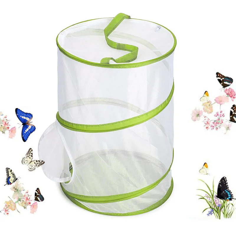

Large Butterfly Habitat Pop-up Giant Butterfly Pavilion Cage Collapsible Insect Terrarium 2018ing