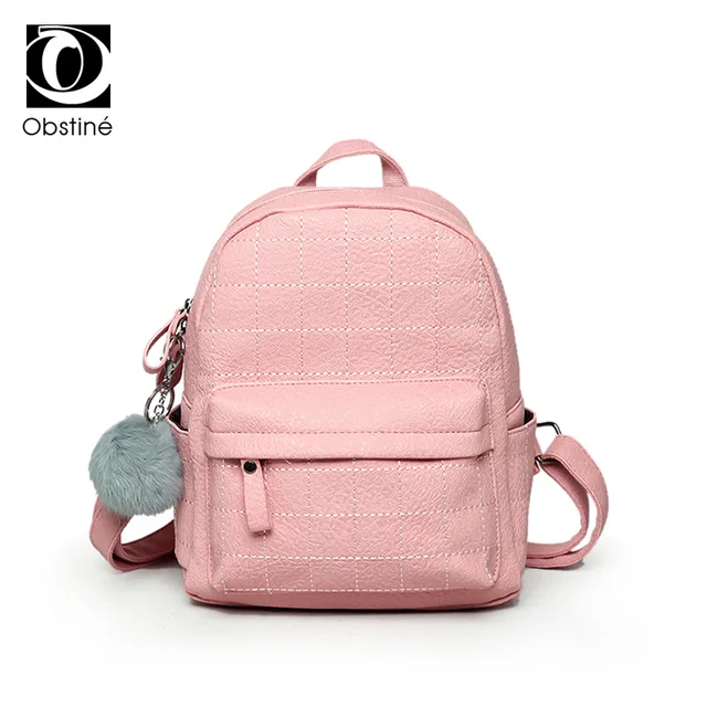 moderna bolso mujer Cuero Rosa de Mochila 2017 De para hombro OaZxqI04w