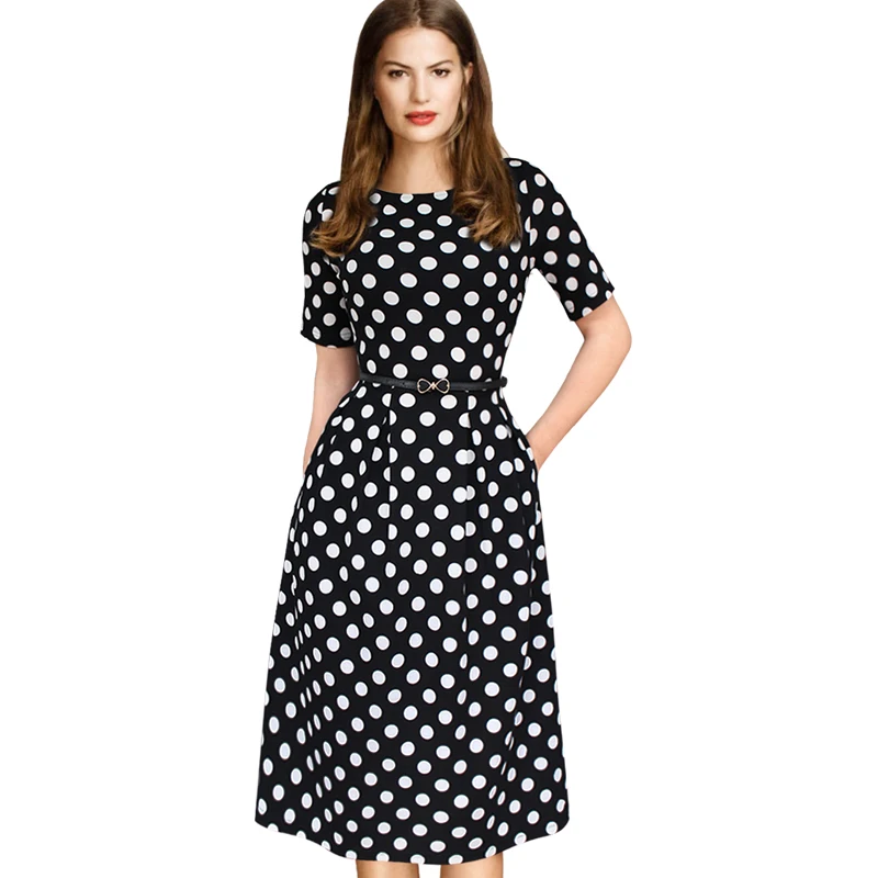 The Sports model wore a pretty long-sleeved s polka-dot dress and had large gold earrings for a glam mommy exeezipcoolgetsiu9tq.cf dress, with a key-hole in the front which can be zipped up or down, was black with white polka dots all over it.