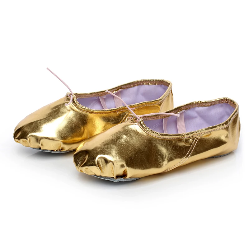 Child And Adult Ballet Point Shoes Women's Professional Ballet Dance Shoes Soft Sole Belly Dance Shoes PU Ballet Dance Shoes