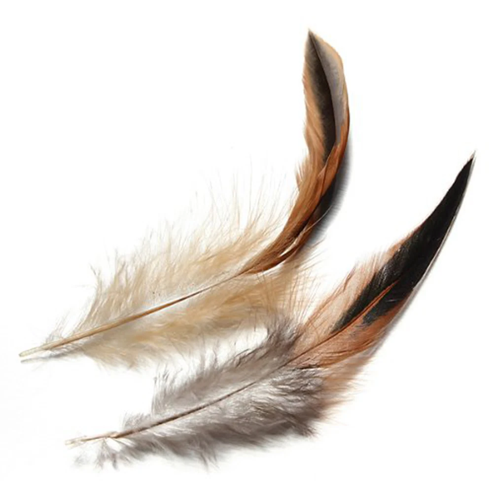 

50PCS Natural Black Rooster Feathers For Crafts Dyed Colourful Decorative Needlework Feathers For Craft Diy Wedding Decorations