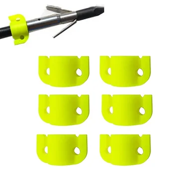 

6pcs / lot I.D 9mm Hunting Bowfishing Safety Slide Shooting Fish Arrow Slider Tied with Fishing Rope