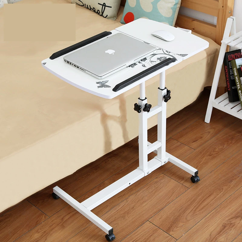 Прибытие в течение 5-15 дней! Складной компьютерный стол, регулируемый и портативный стол для ноутбука, приподнятый стоячий стол с клавиатурой - Цвет: White