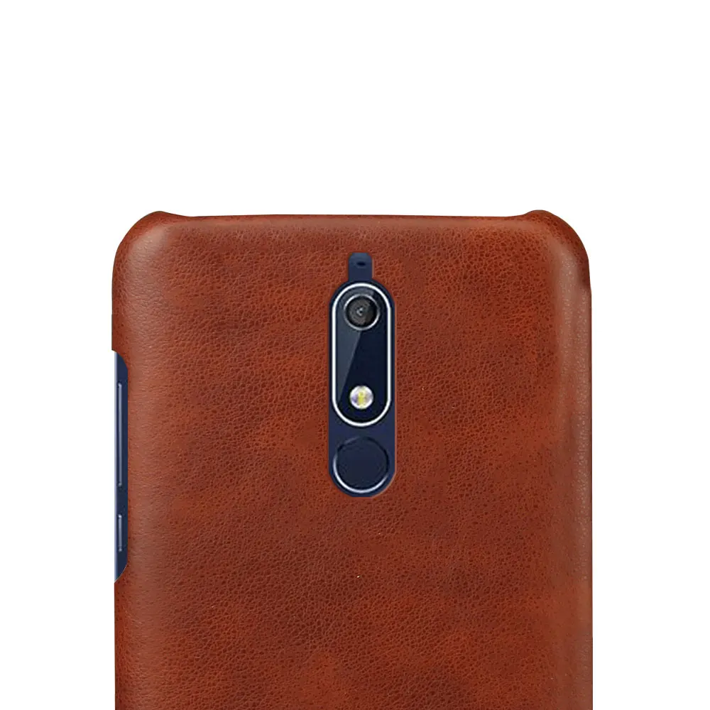 For Nokia 5.1 Case 6 Colors Available Phone Cases For Nokia 5.1 Black Brown Leather Case For Nokia5.1 Back Covers Coque DropShip (22)