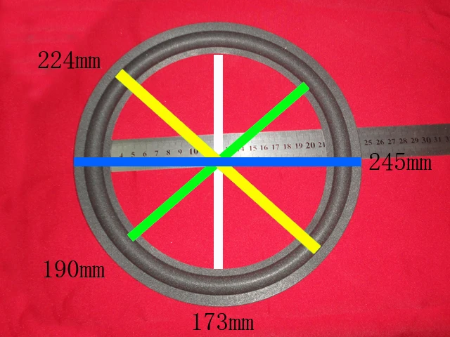 Пара 10 дюймов 1" абсолютно НЧ динамик громкий динамик кольцо из вспененного материала для динамика окружает 173 мм 192 мм 225 мм 245 мм