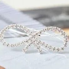 ФОТО    Cute Silver oy Hairpins Bownot Hair Accessories    JWD29