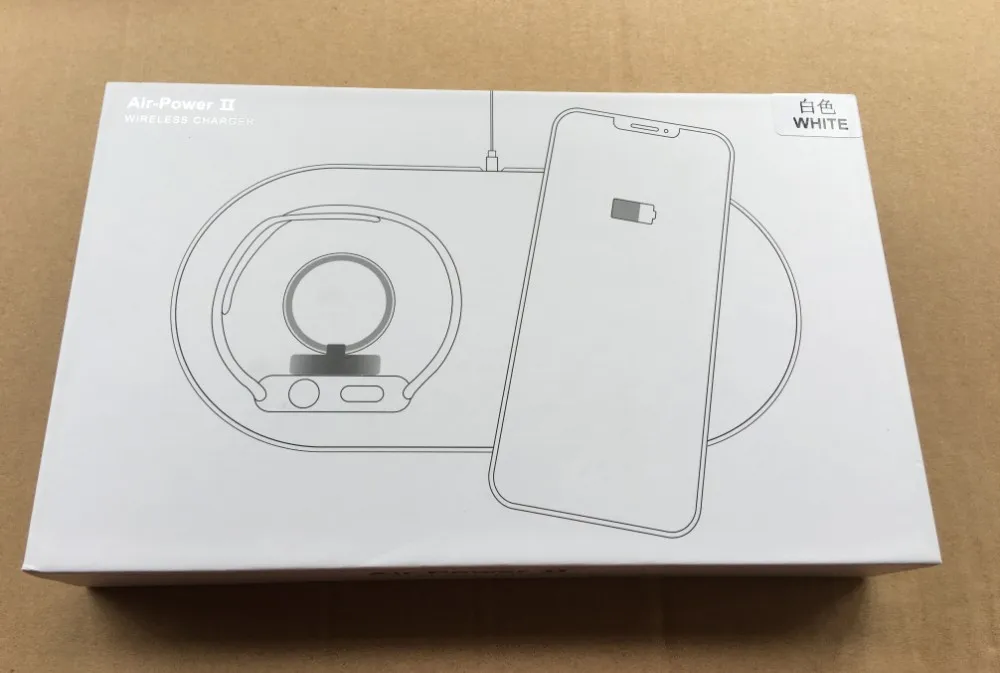 

2 in 1 QI Wireless Charger For iPhone X 8 Fast Charging Pad For Samsung Note9 Wireless Charger Dock For Apple Watch 3 2 Airpower