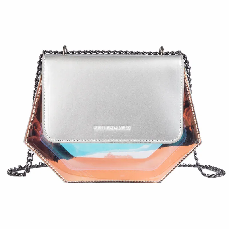 

2019 new Women Shoulder Bag Fashion Laser Transparent Crossbody Bags Messenger Shoulder Beach Bag 2019 New Design Shoulder Bags
