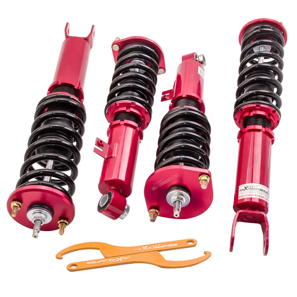 Coilovers Coils Lowering Set Kit for Nissan 300ZX 300 ZX Fairlady Z32 1990- 1996 24 ways Coilover Shocks Strut Suspension Spring
