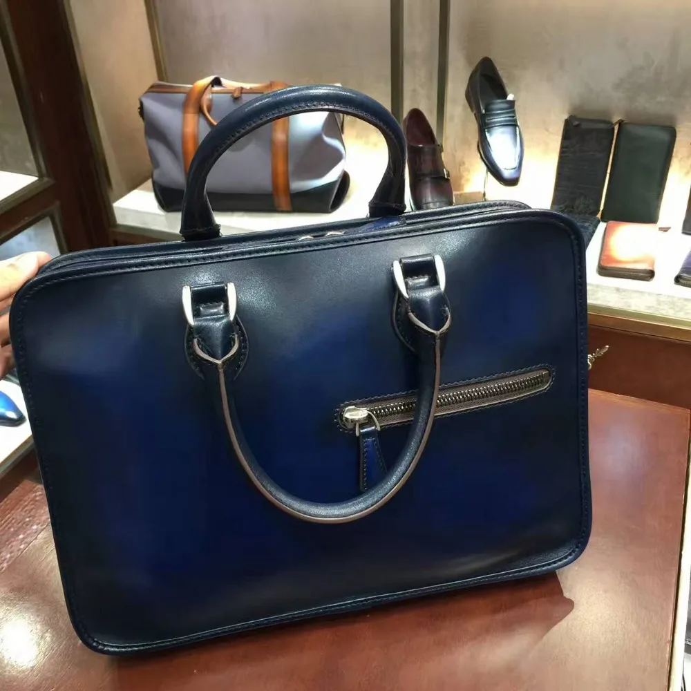 Buy TERSE_2017 Hot sale leather briefcase handmade top