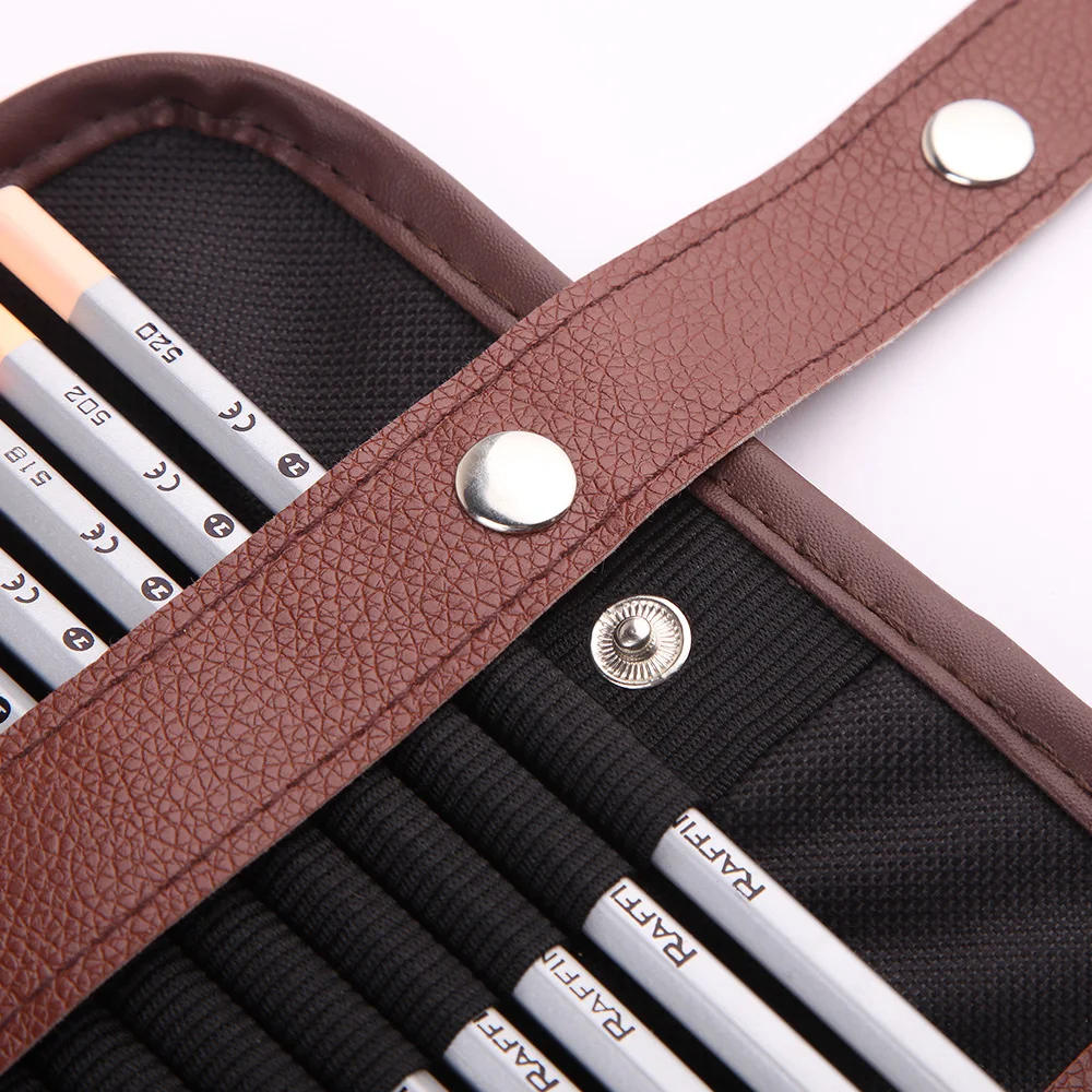 Marco Raffine цветные карандаши для рисования с рулонной моющейся холщовой сумкой