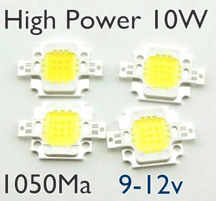 

1PCS Integrate LED 10W White 6000-6500K High-power Light emitting Diode super bright LED Factory direct sale
