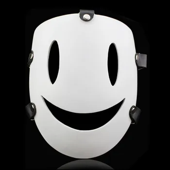 

2017 New Smile Resin Mask Adult Costume Accessory Fancy Party Full Mask Party Cosplay White Face Mask Smile Creepy Resin Mask
