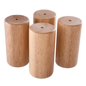 

1PCS Solid Wooden Furniture Leg Sandal Wood Color Table Leg Cabinet Feet