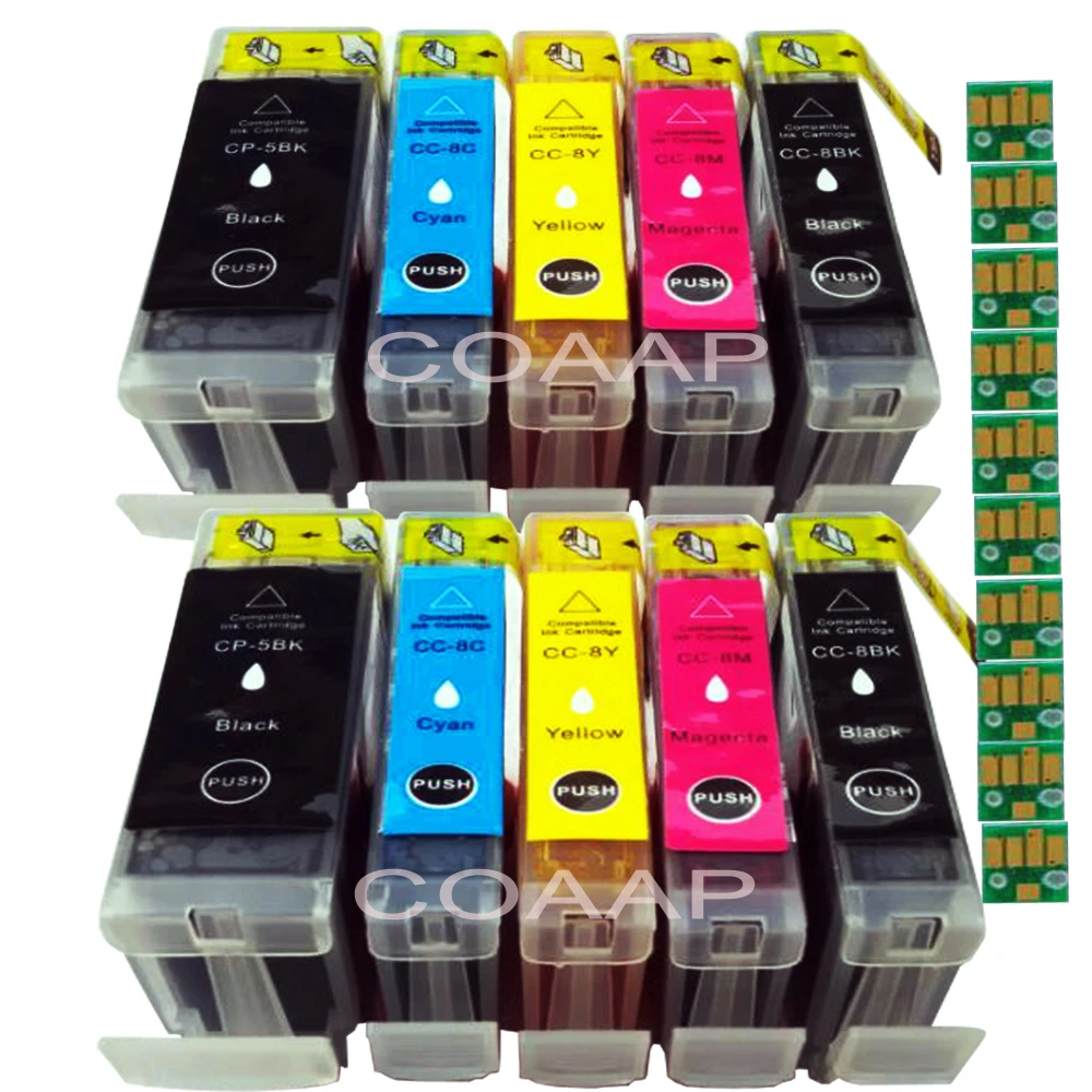 10 Ink Pgi-5 Cli-8 Color Compatible Ink Cartridge For Canon Ip4200 Ip4300 Ip4500 Ip5200 Ip5200r Ip5300 Mp500 Mp510 Printe - Ink Cartridges - AliExpress