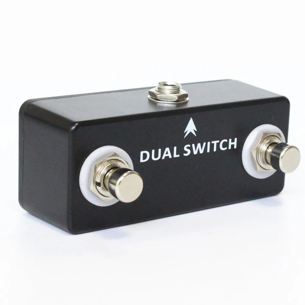 Goedkoop MOSKYAUDIO DUAL SWITCH Gitaar Effect Pedaal Dual Voetschakelaar Voetschakelaar Gitaar Pedaal Full Metal Shell Gitaar Onderdelen Accessoires