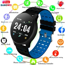 BANGWEI Smart Watch Men Women Heart rate blood pressure monitor Sport smartwatch waterproof Color Digital watch For Android IOS