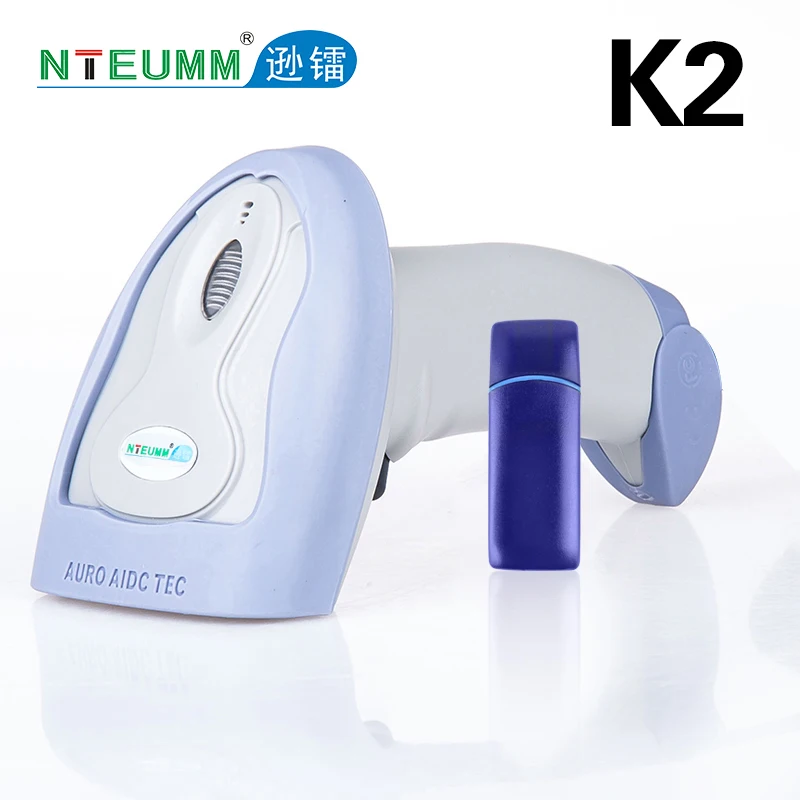 

2017 new K2 wireless scanner wireless barcode scanner gun with storage capabilities supermarket express special