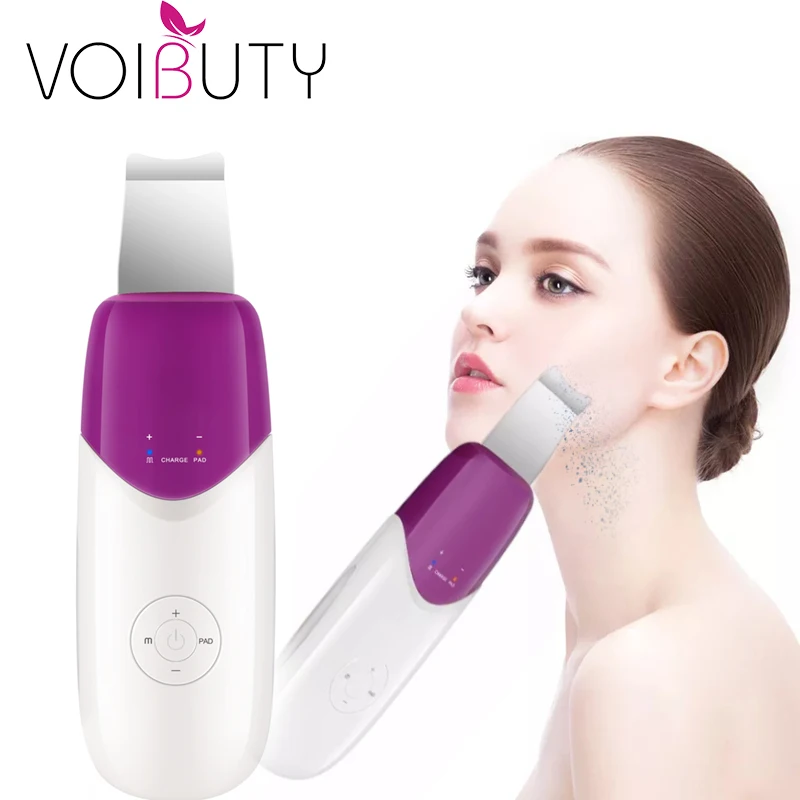 

Ultrasonic Face Pore Cleaner Skin Scrubber Ultrasound Vibration Massager Ultrasound Peeling Clean Tone Lift Shovel Beauty Care