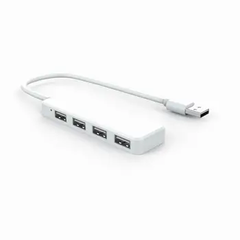 

Ultra-thin 4-port USB2.0 Hub 480Mbps High Speed Indicator Light 30cm USB Hub For Multi-device Computer Laptop