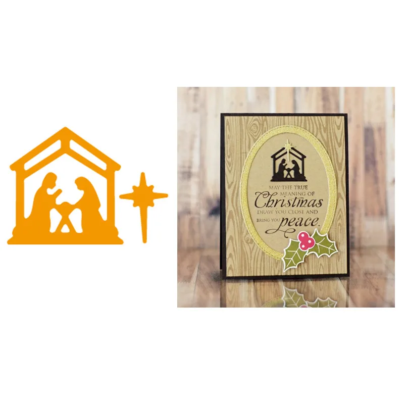 

Nativity Jesus Birth Faith Metal Cutting Dies Stencils for DIY Scrapbooking Paper Card Album Photo Embossing Christmas New 2019