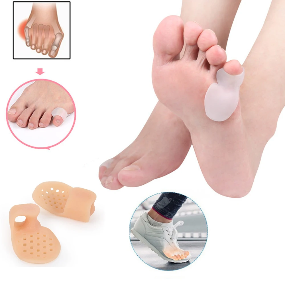 

1Pair Toe Bunion Corrector Pads for Hallux Valgus Pain Relief Soft Gel Toe Cushion Guard Bunionette Protector