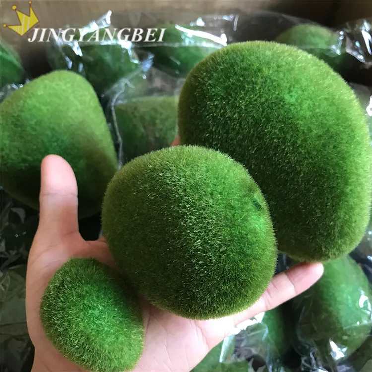 

6pcs/bag S+M+L Artificial Moss Stones Grass Bryophytes Plant Pot Bonsai Home Garden Decoration DIY Potted