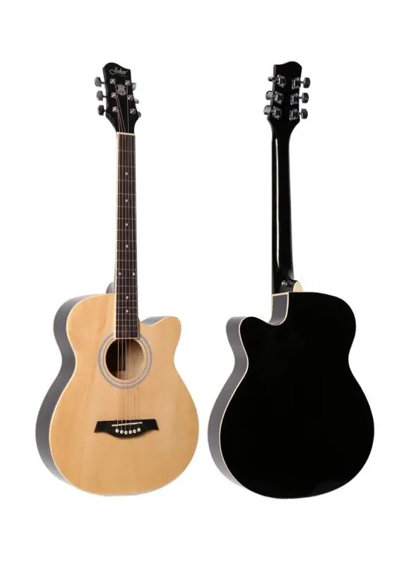 Free shipping 38" Cutaway Electric Acoustic Guitar For