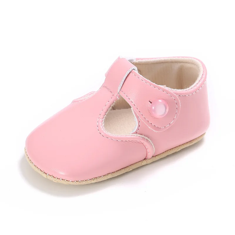 Для новорожденных девочек детские мокасины кожаные туфли мягкие Moccs обувь Bebe мягкие вечерние Нескользящие обувь для колыбельки - Цвет: Розовый