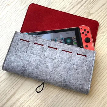 

For Nintendo NS Switch Game Console Felt Storage Bag Accessories New For Nintendo Switch Console Pika Case