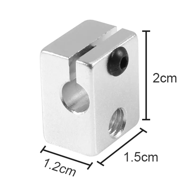 Нагревательный блок 3D принтеры части алюминиевый V6 тепловой блок для V5 V6 J-head экструдер HotEnd нагреватель Горячий Конец нагревательный аксессуар