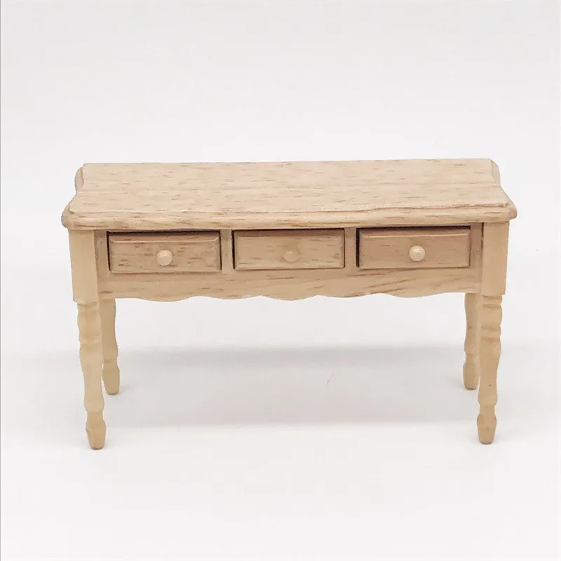 1:12 Wooden Miniature desk & chair for dolls Furniture toy bedroom decoration kids Dollhouse play toys children girls gifts 1:12 Wooden Miniature desk & chair for dolls Furniture toy bedroom decoration kids Dollhouse play toys children girls gifts