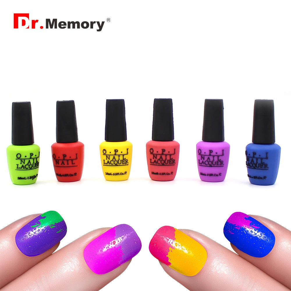 

Dr. Memory Creative USB Flash Drive 4GB 8GB Silicone USB Plug Nail Polish Lacquer Bottle Pendrive 16GB 32GB Memoria Stick