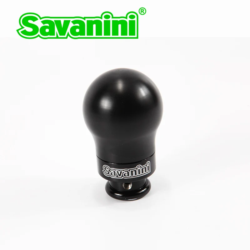 Savanini автомобильный высококачественный алюминиевый сплав ручка переключения передач с UPE для VW Golf 6 Magotan Sigtar Bora и Skoda ручной автомобильный крутой - Название цвета: Black ball and black