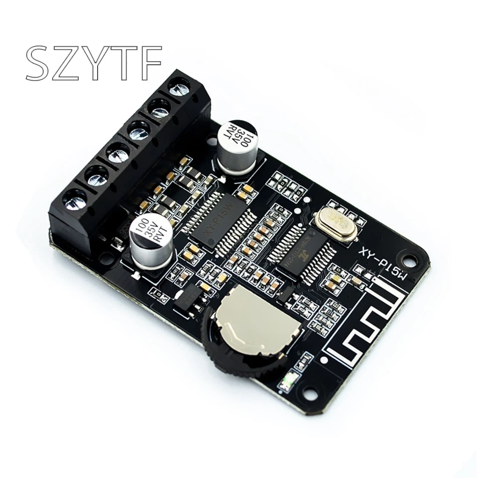 

10W/15W/20W Stereo Bluetooth Power Amplifier Board 12V/24V High Power Digital Power Amplifier Module XY-P15W