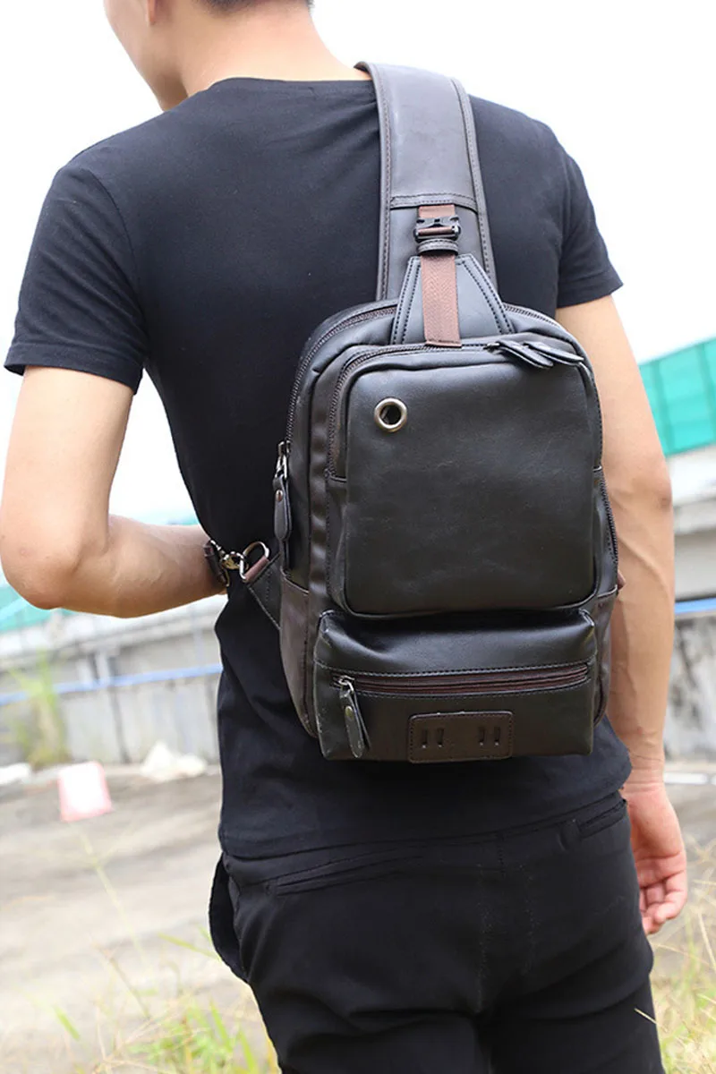 respirável couro do plutônio crossbody sacos para