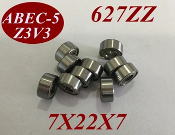 

5pcs Low noisy 627 ZZ 627ZZ 627Z 627-ZZ 7X22X7 MM Deep groove ball bearing micro miniature small bearing motor bearing